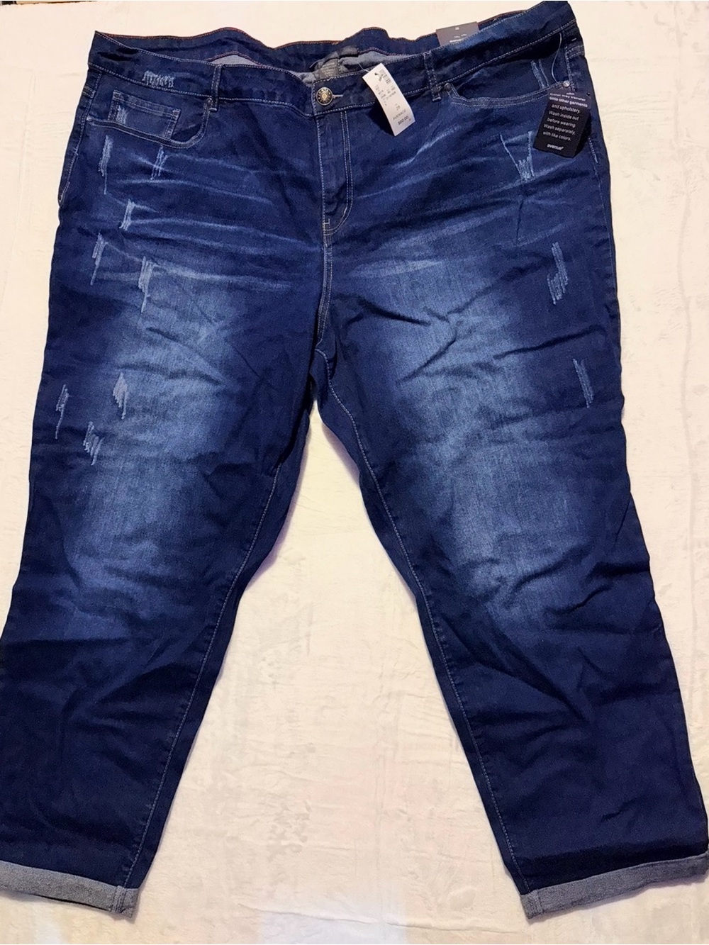 Classic Dark Blue Women's Stretch Skinny Jeans - Comfortable Everyday Fit 28